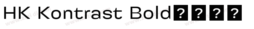 HK Kontrast Bold字体转换